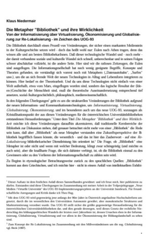 Niedermair, Klaus: Über Bilder, Metaphern und Mythen der Informationsgesellschaft
